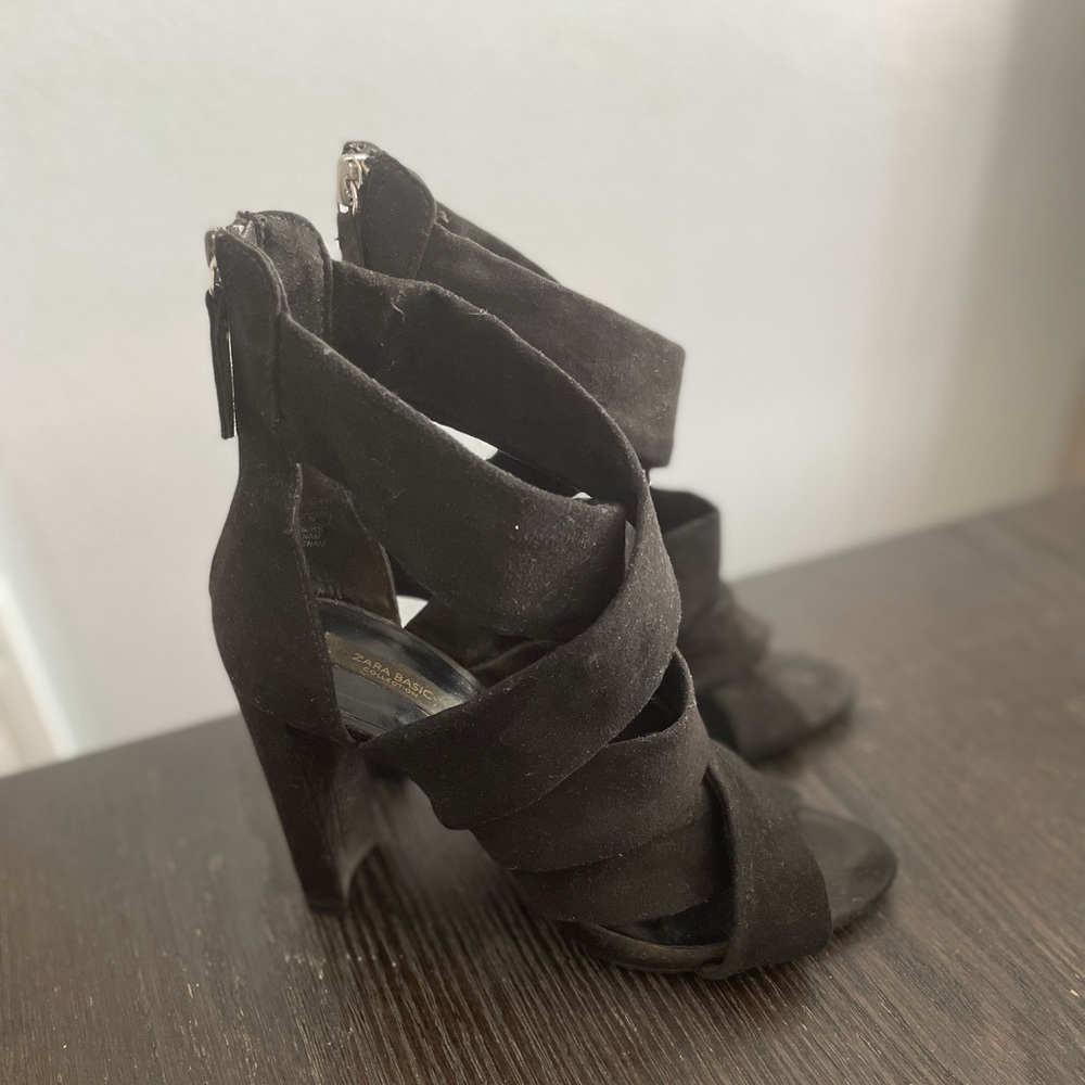 Zara Suede Heels